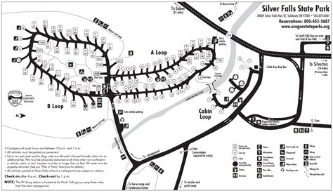 Silver Falls State Park Campground Map