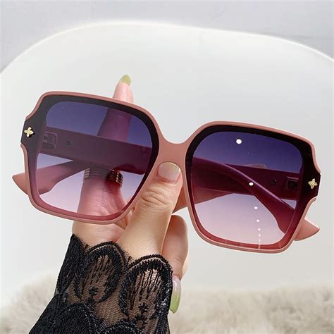 Sunglasses New Stylish Large Frame Uv Resistant And Sunscreen Slimming