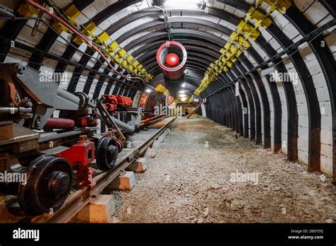 Mine equipment and ventilation in underground coal mine Stock Photo - Alamy