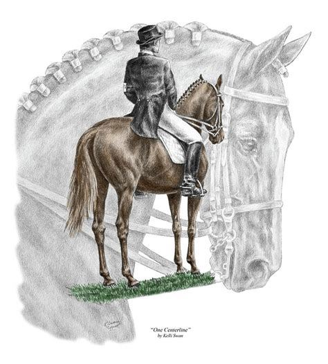 Horse Dressage Drawing