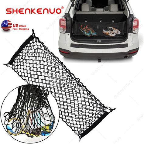 Rear Trunk Envelope Style Mesh Organizer Cargo Net For SUBARU FORESTER