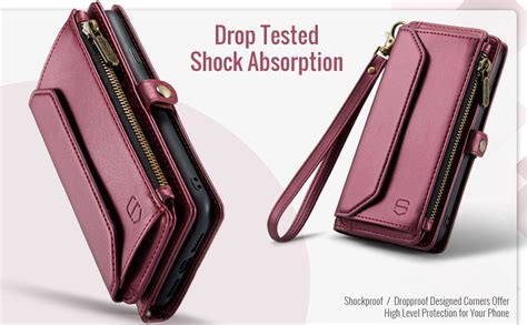 Strapurs Crossbody Wallet Case Compatible With Iphone 8 Plus 7 Plus Rfid Blocking