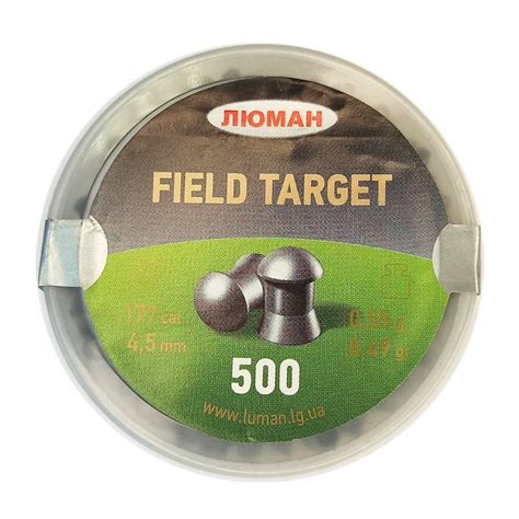 Пули Люман Field Target 4, 5мм 0, 55г (500шт) купить с доставкой