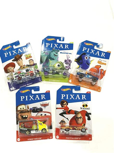 Hot Wheels Pixar Series Set of 5 1:64 Cars – THIRD FLOOR STUFF