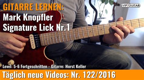 Gitarre Lernen Mark Knopfler Signature Lick Nr Youtube