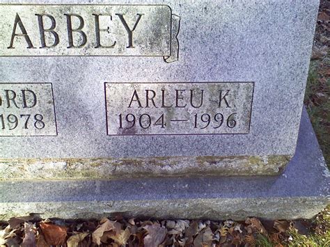 Arleu K Peavey Abbey 1904 1996 Memorial Find A Grave