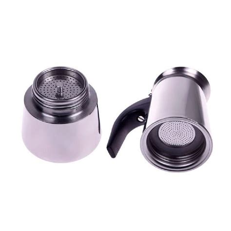 Eachbid Smart Applied 2 Cup Stainless Steel Moka Espresso Latte