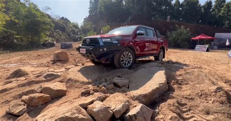 Toyota Hilux Pick Up In An Off Road Video