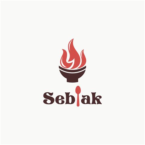 Logo Illustration of Seblak with Bowl and Fire Good for Foods and ...