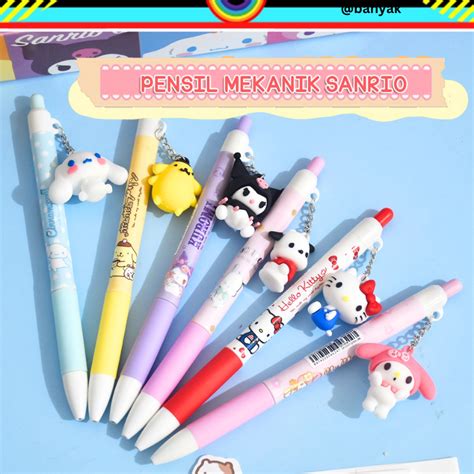 Jual PENSIL MEKANIK SANRIO GANTUNG PENSIL MEKANIK LUCU PENSIL CETEK