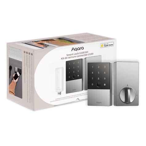 Aqara Smart Door Lock U100 With E1 Hub Kit Silver JB Hi Fi