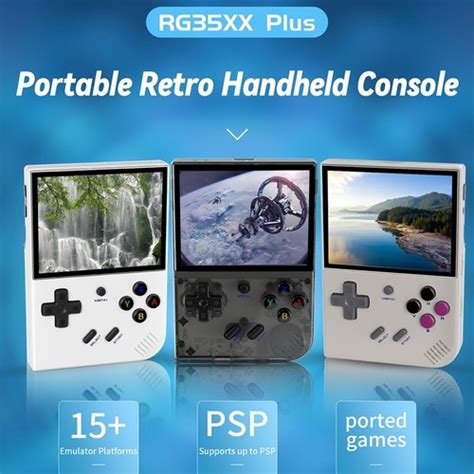 Anbernic Rg Xx Plus Game Console Gb Transparent Black