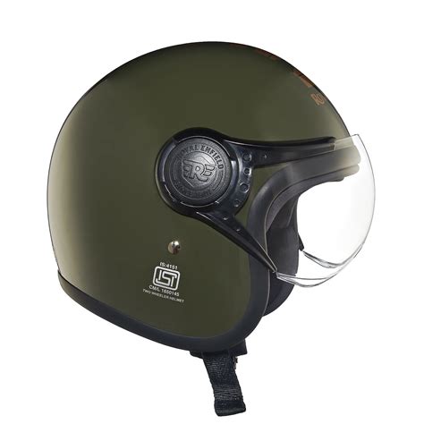 Royal Enfield Open Face Mlg Helmet With Clear Visor Helmets