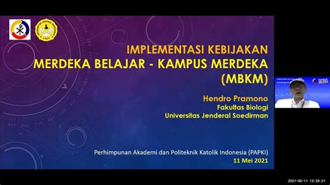 Webinar MBKM 11 Mei 2021 YouTube