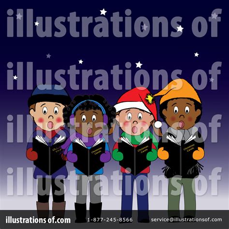 Christmas Caroling Clipart #83330 - Illustration by Pams Clipart