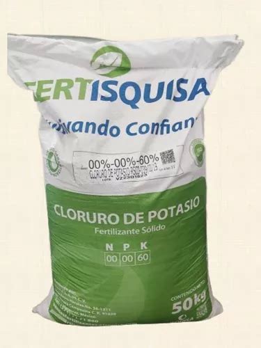 Cloruro De Potasio Granulado Alto En Potasio 50 Kg Envío gratis