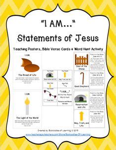 7 Jesus “I Am” Statements ideas | i am statements, jesus, bible facts