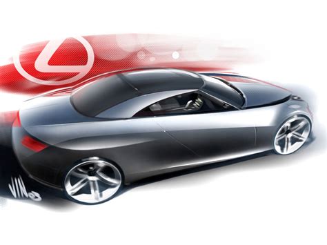 Lexus Lf C Concept Sketch Car Body Design