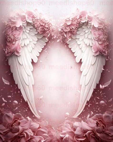 10 X Angel Wings Backdrops Pink Angel Wings Backdrop Pink Etsy