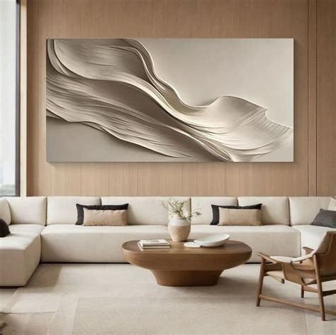 Amazon.com: Tailored Canvases Beige Abstract Minimalist Wall Art