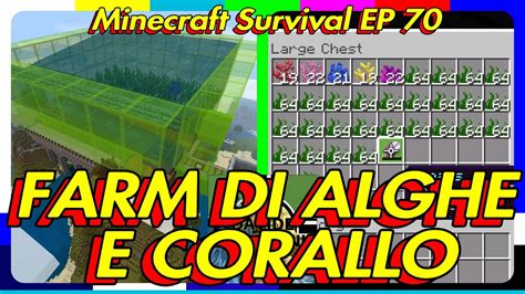 Farm Di Alghe Seagrass E Corallo Minecraft Survival Ita Ep