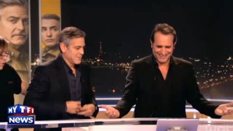 Vidéo Matt Damon Jean Dujardin et George Clooney lors du photocall