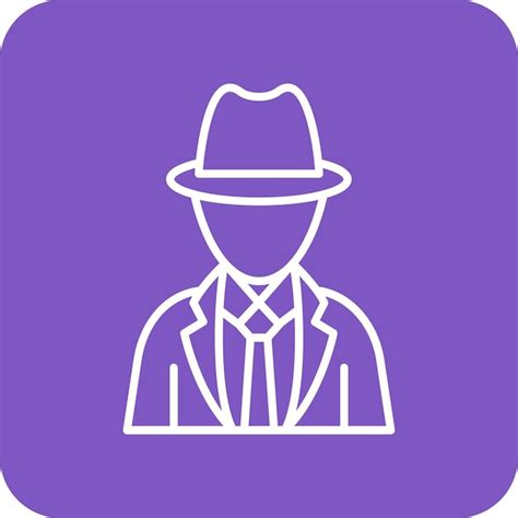 Imagen Vectorial De Icono De Detective Se Puede Usar Para Crimen Y Ley