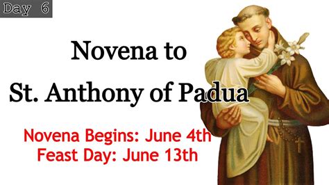 Novena To St Anthony Of Padua Day 6 Youtube