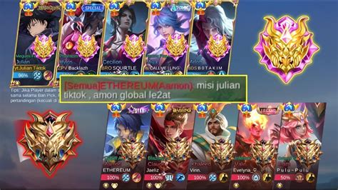 Top Global Julian Vs Enemy Top Global Aamon And High Rank Who Win