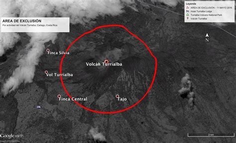 CNE reduce el área de exclusión del Volcán Turrialba