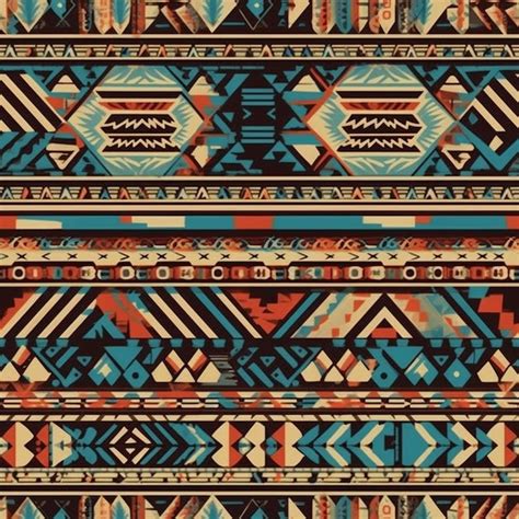 Premium Ai Image Native American Pattern Navajo Tribe Pueblo Tribe