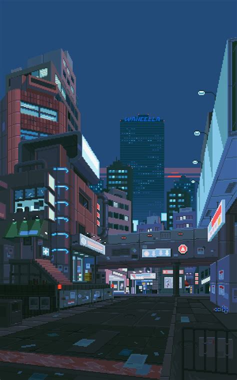 Pixel Art On Twitter City Nights By Waneella Pixelart