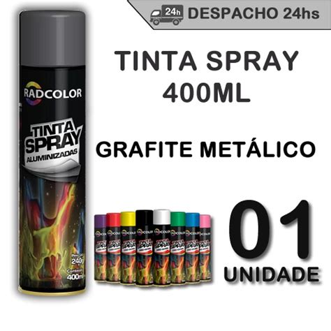 Tinta Spray Grafite Metalico Uso Geral Automotivo Ml Radcolor