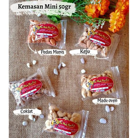 Jual Kacang Mete Mede Mente Cashew Wonogiri Matang All Varian 50gr