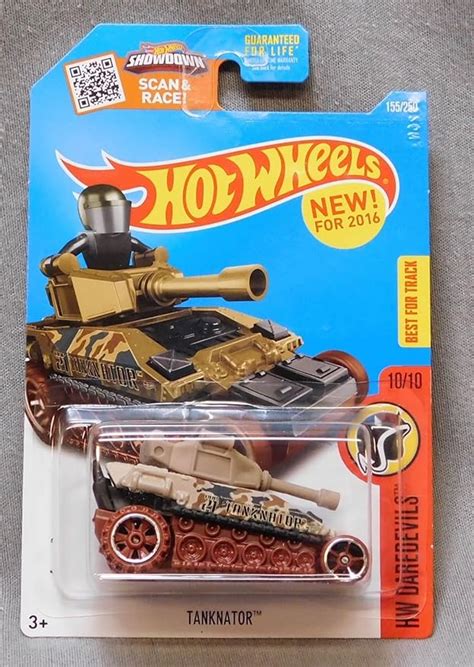 Amazon Hot Wheels Hw Daredevils Tanknator Tank Car