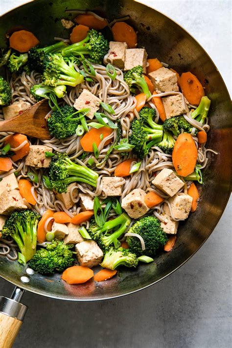 Sesame Soba Noodle Stir Fry Recipe With Tofu