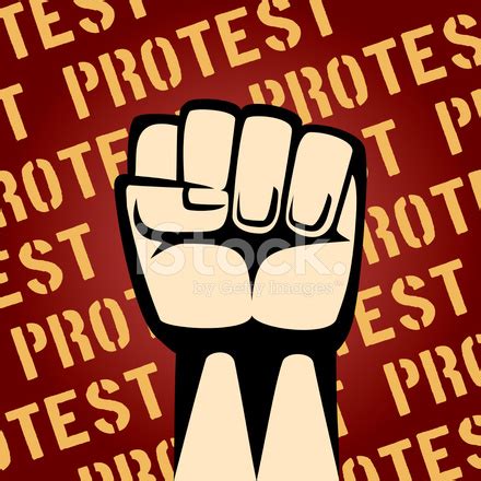 Fist Up Protest Poster Stock Photo | Royalty-Free | FreeImages