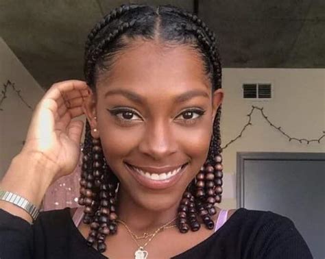 20 Trendy Knotless Braids With Beads For Short And Long Hair Ke