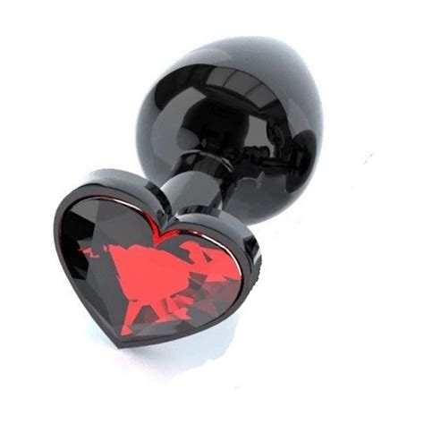 Joytoy Siyah Renkli Kalp Metal Anal Tıpa Vajinal Plug M Size Fiyatı