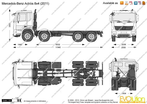 Mercedes Benz Actros 8x4 Truck In Black And White