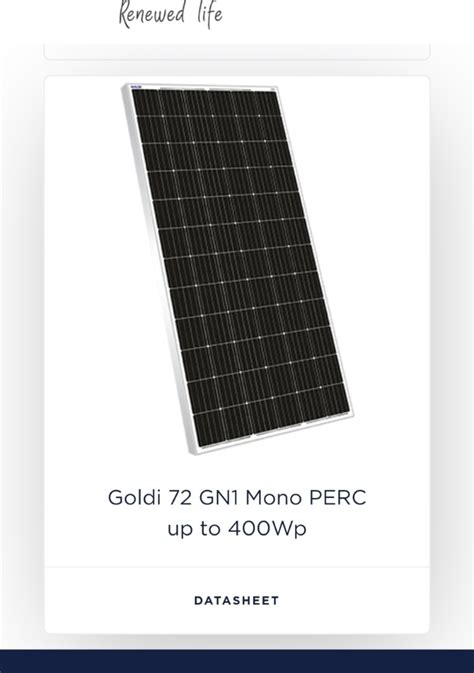 Monocrystalline Goldi Solar Mono PERC Upto 400wp 24V At Best Price In