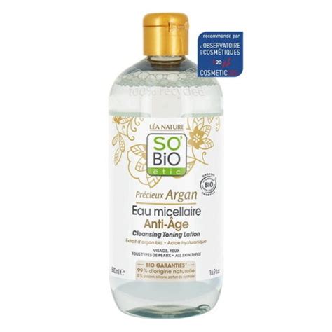 Pr Cieux Argan Eau Micellaire Anti Ge Bio Ml So Bio Tic