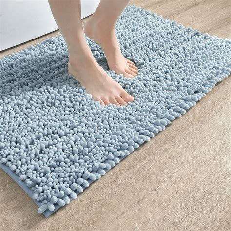 DEXI Bath Mat Bathroom Rug Non Slip Absorbent and Soft Floor Mats ...