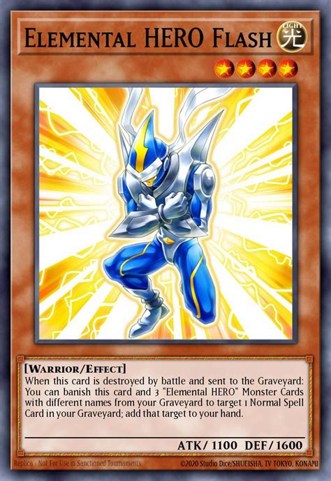 Elemental Hero Flash Yu Gi Oh Card Database Ygoprodeck