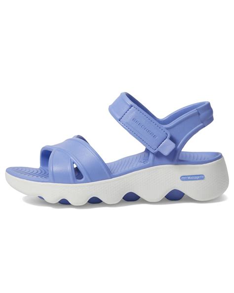 Skechers Foamies Massage Fit Heartfelt Flat Sandal In Blue Lyst