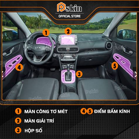 Dán PPF bảo vệ nội thất ô tô Hyundai Kona giá rẻ ở Hà Nội tpHCM