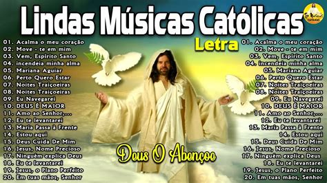 TOP 20 LINDAS MÚSICAS CATÓLICAS LETRA 2024 MANHÃ LOUVADO SEJA O