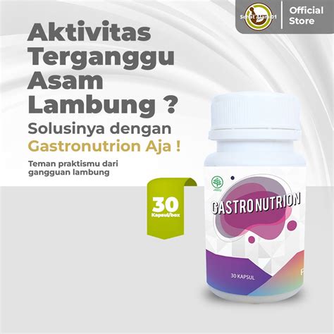 Jual Gastro Nutrion Obat Herbal Asam Lambung Original Maag Anxiety 30