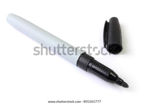 Black Marker Pen Cap Off On Stock Photo (Edit Now) 405265777