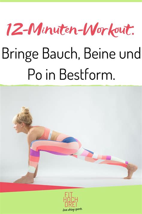 Pilates für Bauch Beine Po 12 Min Workout für Anfänger und